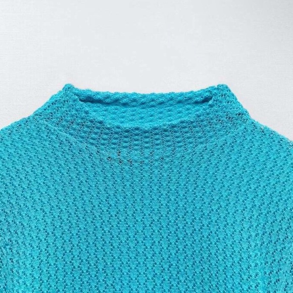 Zara 2-Piece Pointelle knit sweater and Skirt Set - Picture 5 of 12